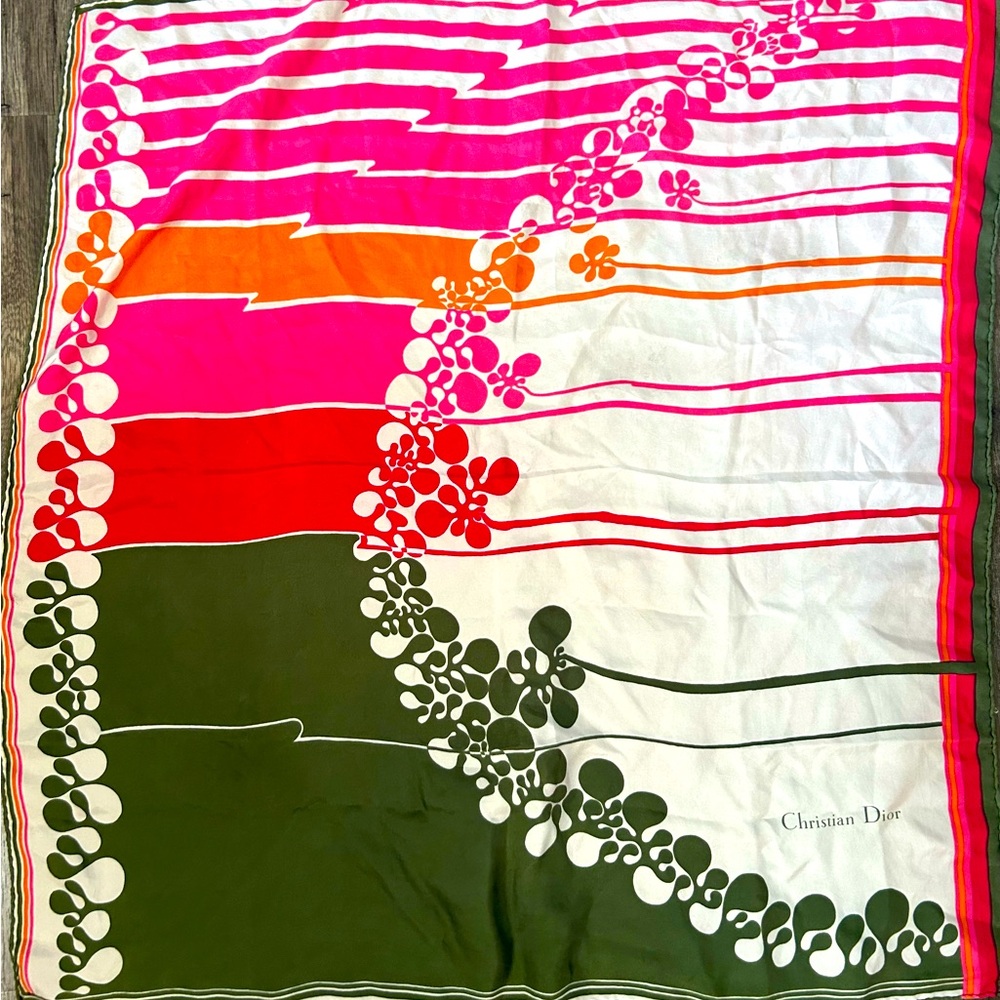 Christian Dior silk scarf